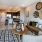 a living room with a couch and a table