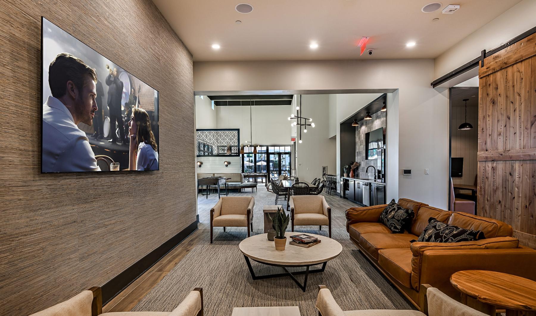 The essence of exceptional living a room with a large television