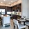a kitchen with a dining table and chairs